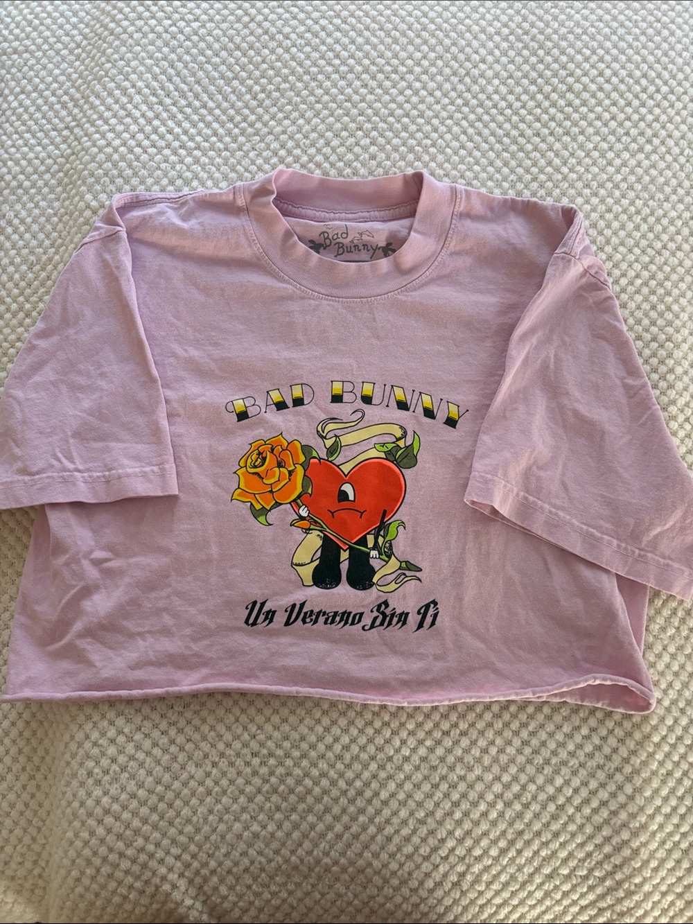 Bad Bunny Un Verano Sin Ti cropped tour shirt